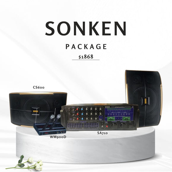 <b>Sonken Karaoke package - SA710, CS600, WM900D </b>