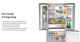 <b>PANASONIC 500L PREMIUM FRENCH DOOR FRIDGE FREEZER- DARK STAINLESS</b> NRCW530HVKA (DISPLAY)